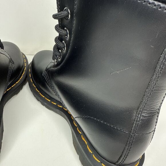 Dr. Martens Womens 6 Faux Fur Lined Lace-Up Leather Boots Black 1460 Serena - Picture 7 of 9